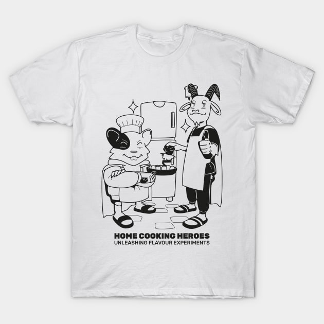 Home Cooking Heroes Unleashing Flavour Experiments T-Shirt by South n Prime